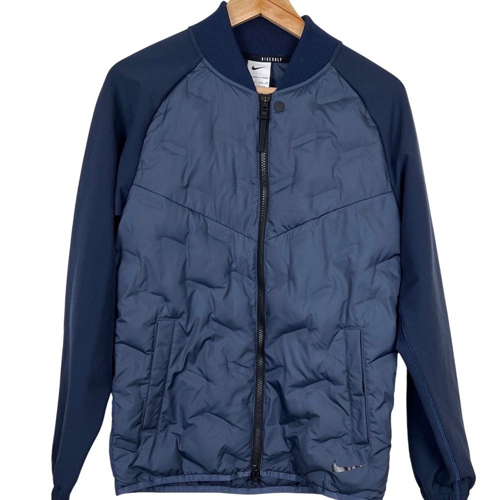 Nike Golf Therma-FIT ADV Jacket Navy‎ Blue Down-Filled Quilted Lightweight XS